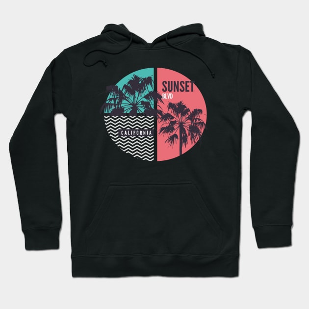 Sunset BLVD Hoodie by TheMadSwede